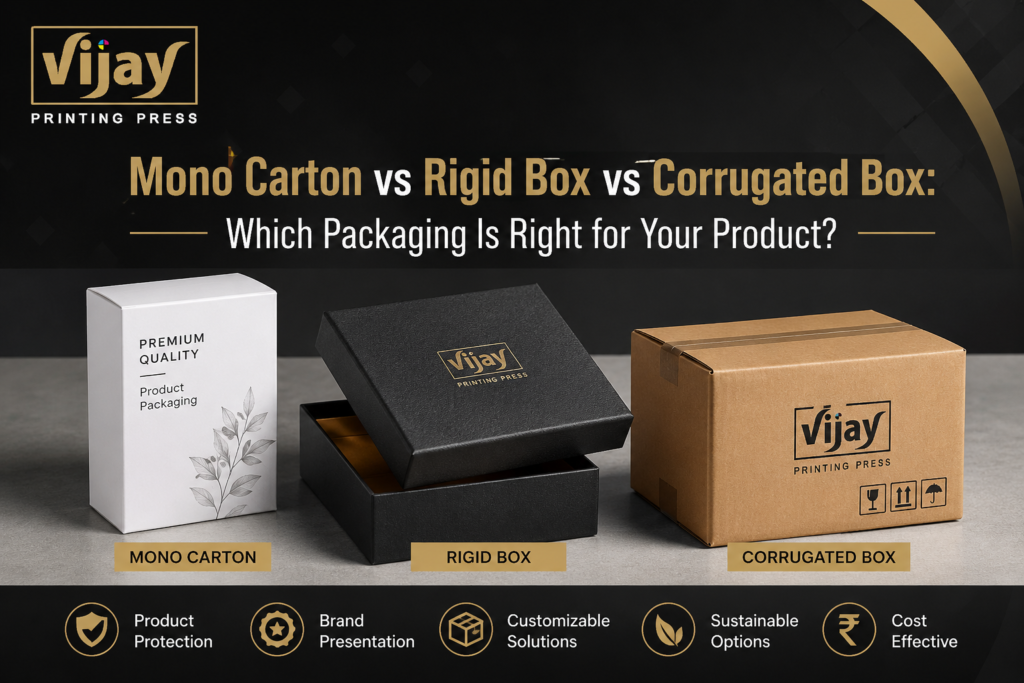 Mono Carton vs Rigid Box vs Corrugated Box